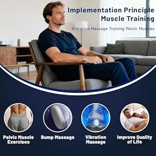 Allenatore per i muscoli del pavimento pelvico per donne | Dispositivi per esercizi per il pavimento pelvico per uomini | Toner muscolare pelvicos elettrico regolabile a 4 livelli con telecomando
