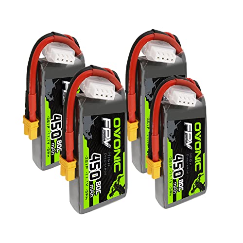 OVONIC 3S 450mAh 80C (4 Pack)