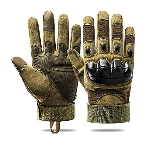 yeemeen Full Finger Cycling Gloves for Men Women, Motorcycle Gloves Touch Screen Gloves Waterproof Breathable Outdoor Sport Gear Gloves Training for Climbing Hiking Hunting Shooting Gym Exercise Cover