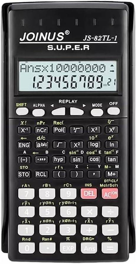 Pack of 5 Scientific Calculator Multi Function with Hard Protective Cover, Advanced Engineering & Mathematics Calculator for Students, School, College, University, Algebra, Statistics, Trigonometry