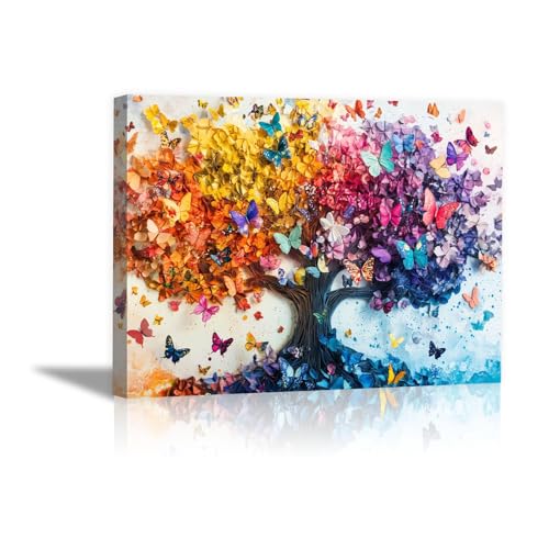 Art mural moderne abstrait pour illuminer une piece sombre avec une toile jaune