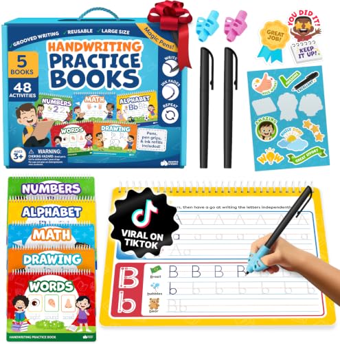 Magic Grooved Writing Practice Books - Grooved Writing Books...