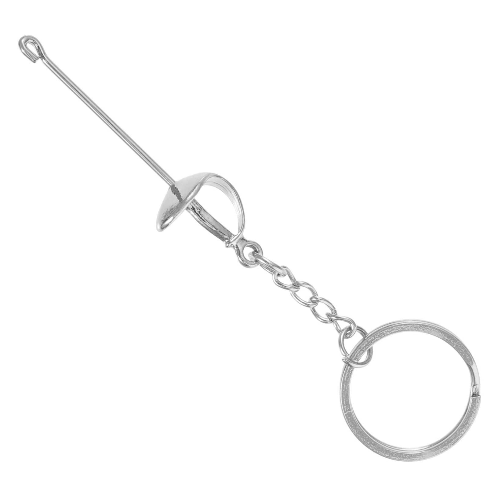 Abaodam 5pezzi Portachiavi Metallo Per Scherma Portachiavi Sportivo Decorativo Per Appassionati Di Scherma Souvenir Unico Con Design Elegante e Artigianato Raffinato Ottimo Per Borse e