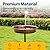 VIVOHOME Oval Polyresin Bird Bath Bowl with Solar Fountain, 29 Inch Height Outdoor Freestanding Birdfeeder with Metal Stake, Capacity 1.3 Gallons, 5-Pronged Base, Bronze