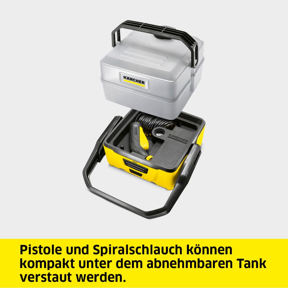 Kärcher OC 3 Plus Mobile Outdoor Cleaner, 2 l/min, 7 l Wassertank, Lithium-Ionen-Akku, Niederdruck
