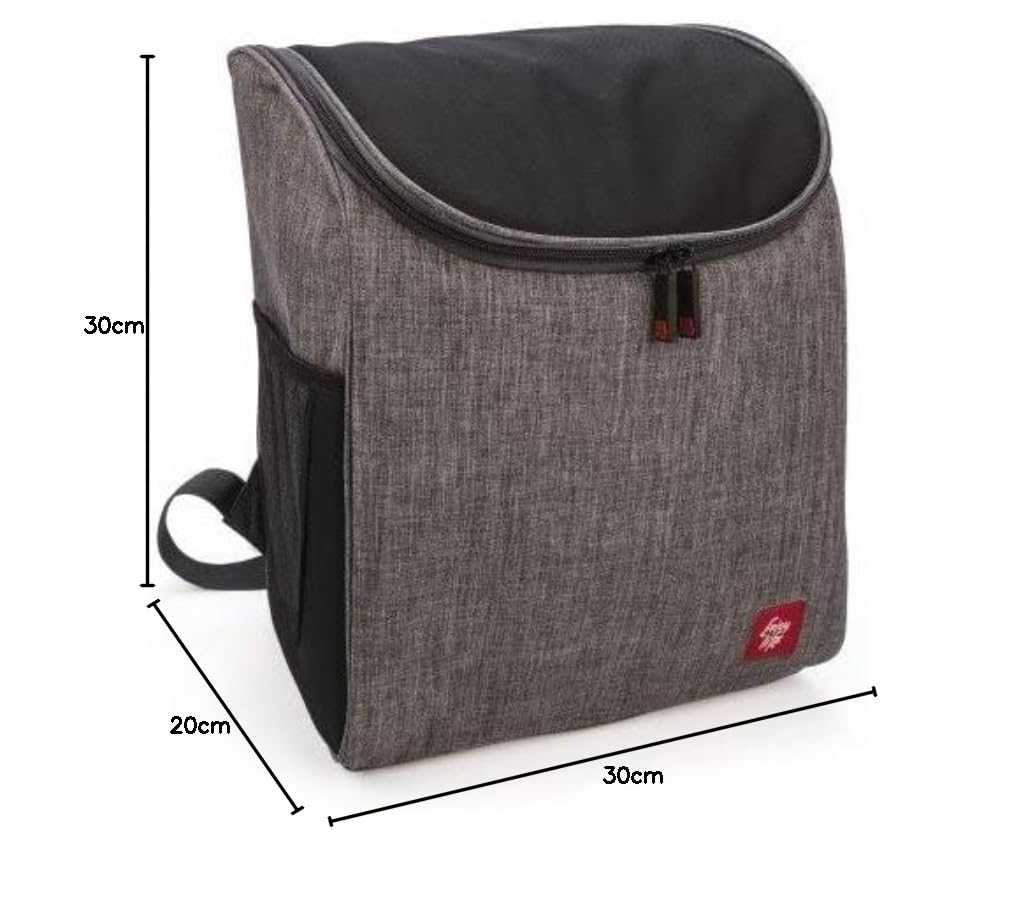 Bolsa Nevera Mochila 20 L. Gris Jaspeada