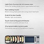 Panasonic Consumer NE1054F 1000 Watt Commercial Microwave Oven With 10 Programmable Memory, Stainless - Image 2