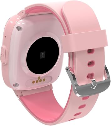 Coverzone Milky Watch Pro 4G LTE Çocuk Akıllı Saati, 2MP Kamera, GPS Takibi, Koldan Çıkarma Sensörü, Suya Dayanıklı, SOS Butonu, Görüntülü Arama, Elektronik Çit, Uyku Takibi (Pembe)