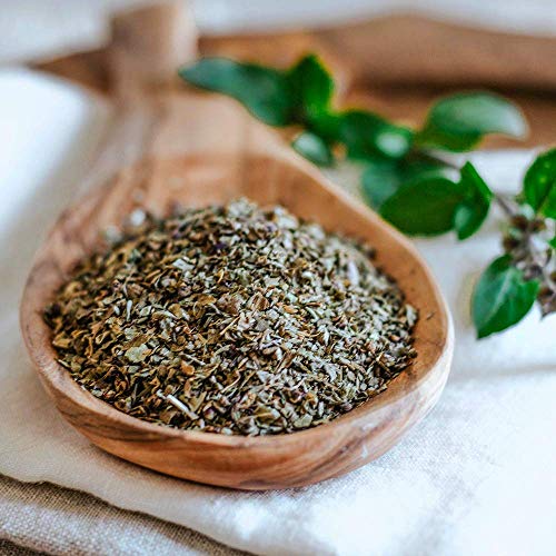 HQOExpress Organic Basil Medium Cut – Non GMO, Kosher, USDA Certified Organic Basil Leaves, Dried and Ground – Peppery and Aromatic Seasoning for Soups, Sauces, Dressings and Salads, 6 oz. Chef Jar - Thumbnail 4