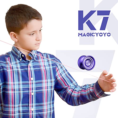 MAGICYOYO K7 Responsive Purple Aluminum Yoyo Kit #TOP26