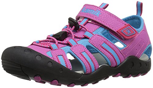 Kamik Girls' Crab Sandal, Magenta, 5 M US Toddler