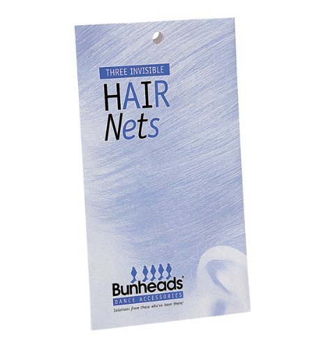 Hair Net, Capezio Bunheads Hair Nets for Dancers, Dark Brown, 2-pack