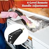 Steam Cleaner, Handheld Steam Cleaner for Home Car Furniture Bathroom, 2500W High Pressure Steam Cleaner, 1.2L Water Capacity, 6 Adjustable Speeds, 4 Brush Heads, Steamer for Cleaning (Red) - Image 3