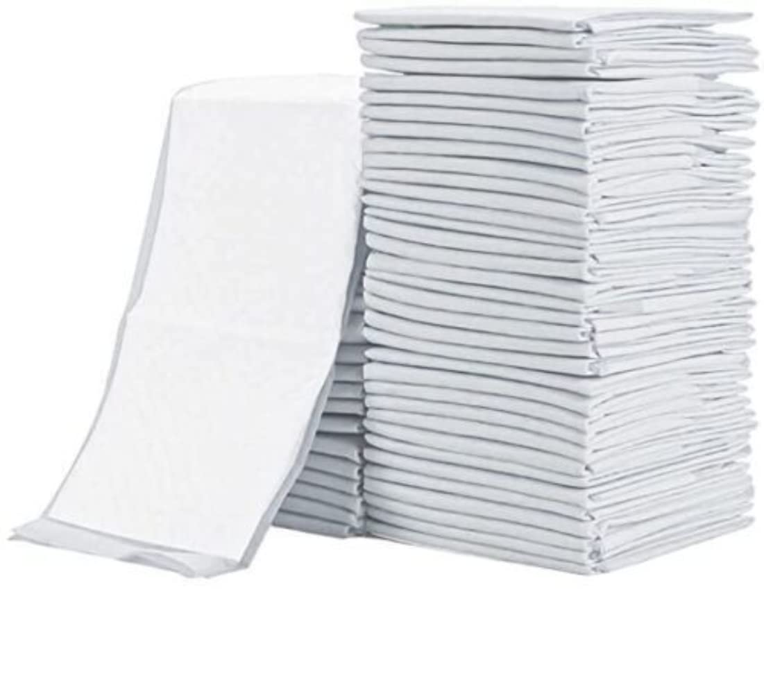 NTEK White 50 Pack Large Dog Training Pads - Multi-layered Leak Proof & Quick Dry Puppy Mat With Super Absorbent Layer (45 x 60 cm)