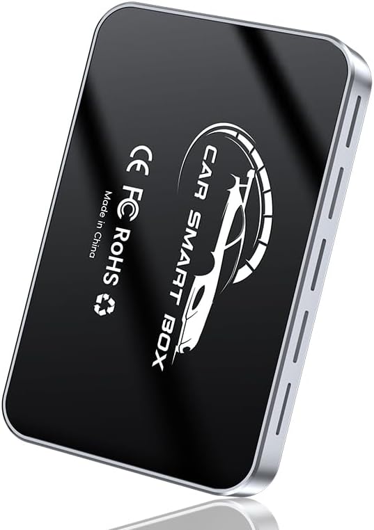 Wireless Adapter for Apple CarPlay and Android Auto | Ideal for Daily Commutes and Road Trips, Quad Core Smart Box with Android 12
