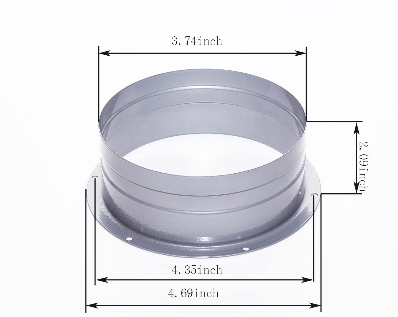 Snapklik.com : Delisheng Duct Connector 4 Inch