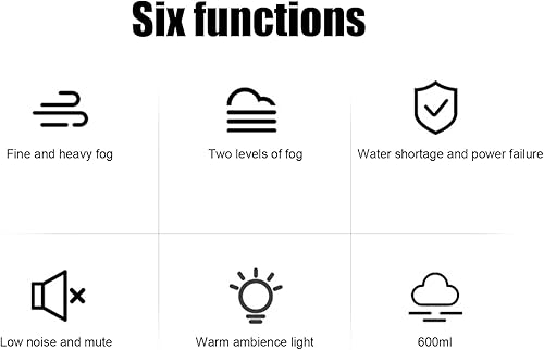 Miniatura 2 de FLEXMAN Humidificador de aire, humidificador portátil pequeño de niebla fría de 20.3 fl oz, carga USB, humidificador de niebla fría de bajo ruido