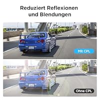 VIOFO CPL Zirkular-Polarisationsfilter für A139 / A139 Pro / T130 / A229 Reihe / WM1 Nur Frontscheibe Auto Kamera Dashcam Objektive, Reflexion reduzieren – Ansicht 3