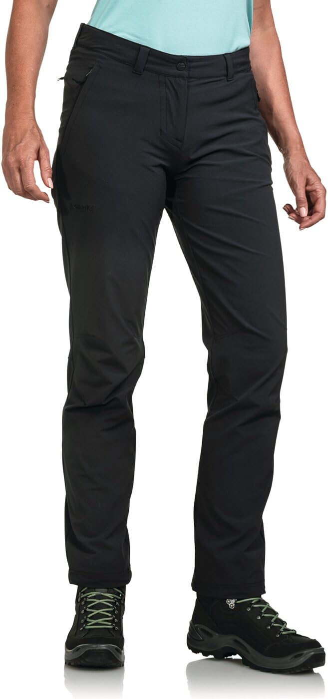Schöffel Damen Pants Engadin1, strapazierfähige Damen Hose für Wanderungen, Wasserabweisende Outdoor Hose mit sportlichem Schnitt