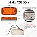 NEW SUN 2 Pcs RV Trailer Marker LED Light, Bullseye/Tiger Eye/Double Bubble Clearance Light, 10 Amber LEDs, 4x2 12V Rectangular LED Side Marker Light, Surface Mount, Camper, Trucks, Rvs