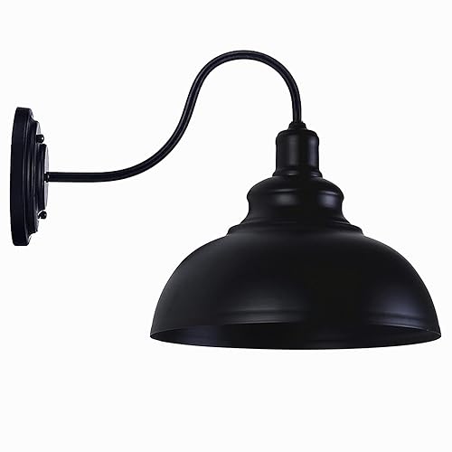 Lightess Black Wall Sconces with Dimmer ON/Off Switch, Dimmable Wall