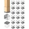 Square Large 24pcs Clear