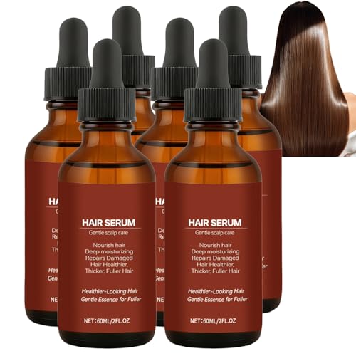 Serum para cabello grueso y de aspecto completo, suero nutritivo para el cuero cabelludo seco, esencia ligera de biotina y arginina para mechones más suaves (6)
