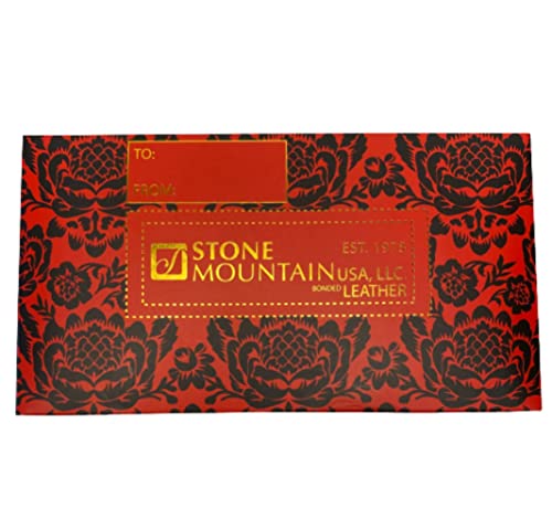 Stone Mountain Nancy Leather Flap Checkbook Wallet Black #TOP6