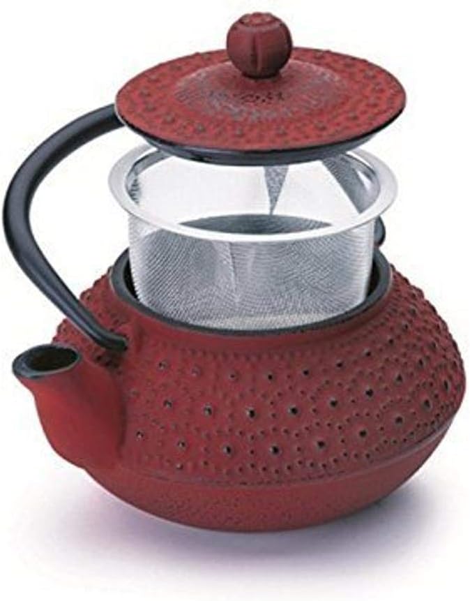 IBILI Cast Iron Hanoi Teapot, 0.3 Litres, Enamel Interior, Induction Safe