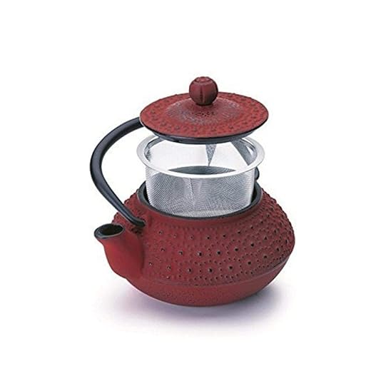 Tetera Hierro Fundido Hanoi 0,30 Lt En Oferta Ibili Hanoi Tetera, 0.3 Litros, Rojo