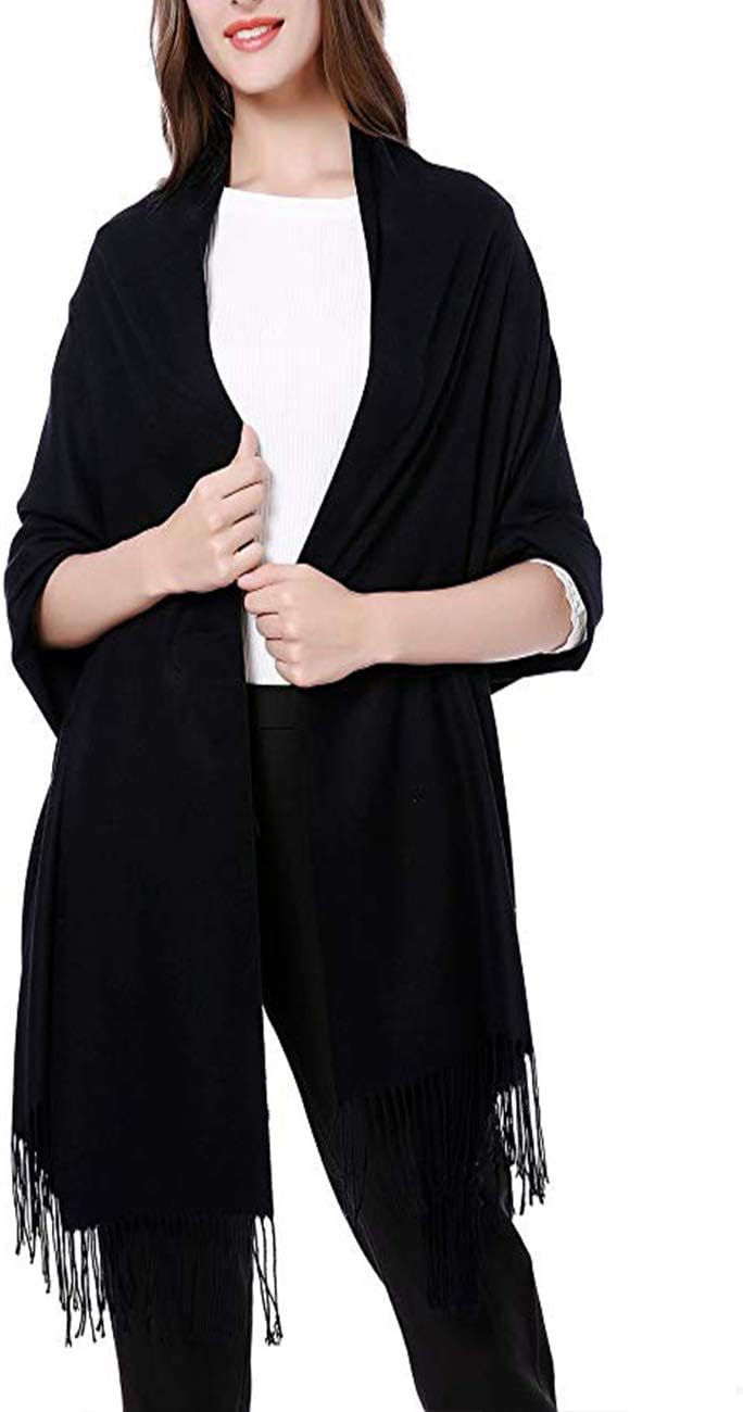 Cashmere Scarf Shawl Super Soft and Warm 71" x 28" Shawls for Women and Men