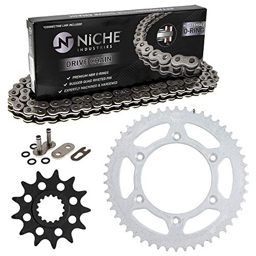 NICHE Drive Sprocket Chain Combo for KTM 250 SXS EXC 300 125 SX Front 13 Rear 50 Tooth 520V O-Ring 118 Links
