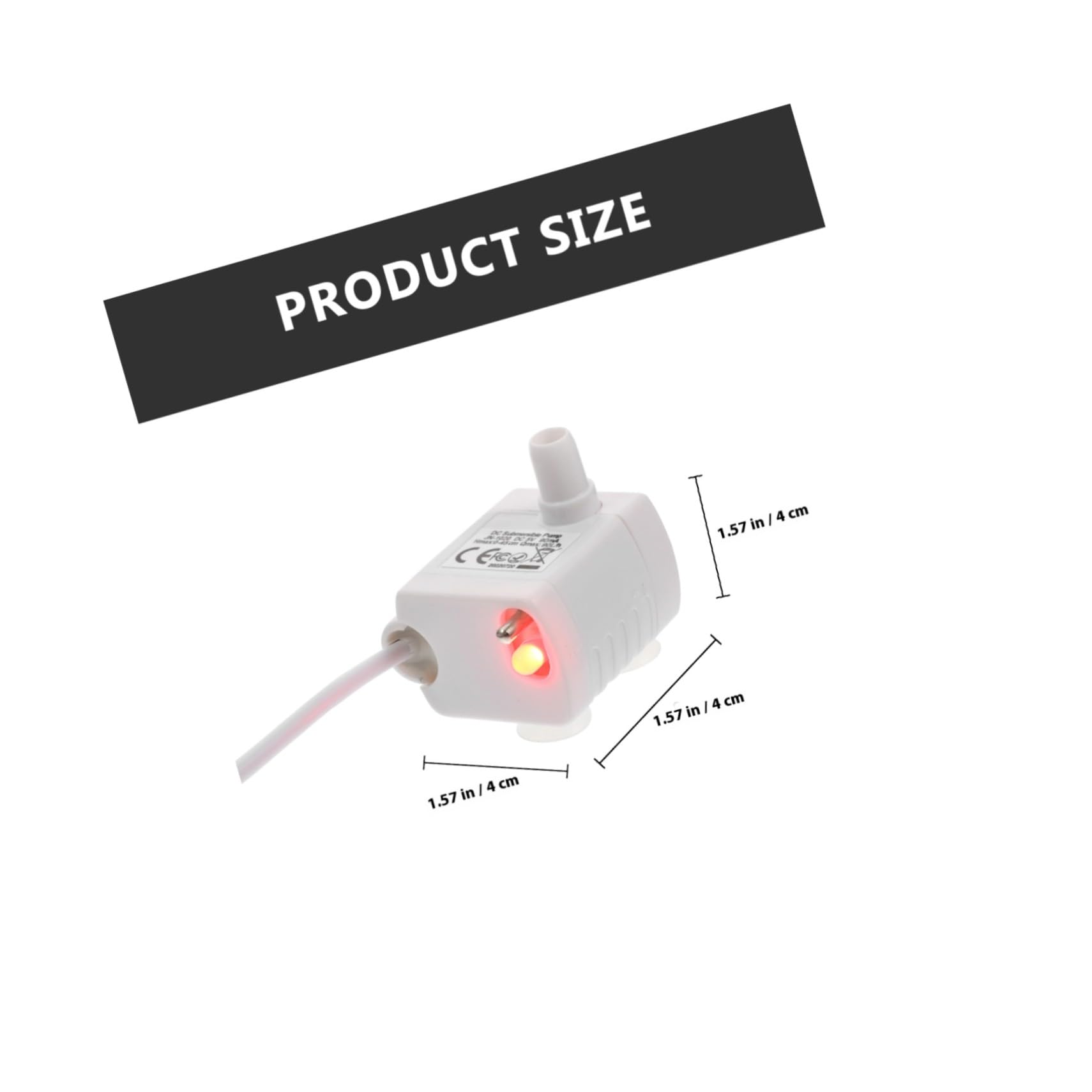 Mikikit Mini Bomba de Fuente para Gatos, Bomba de Repuesto Submersible ABS, Funcionamiento Silencioso, Cable USB, para Dispensador de Agua