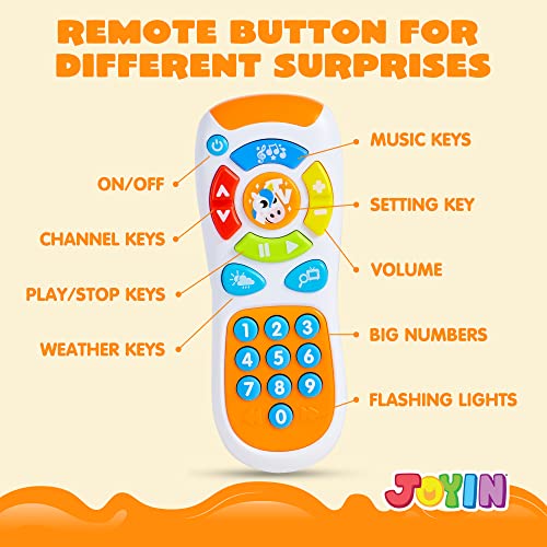 JOYIN Smartphone Toys for Baby, Remote Control Baby Phone with Music, Learning Toy, Birthday Gifts for Infants, Kids, Boys and Girls - Image 5