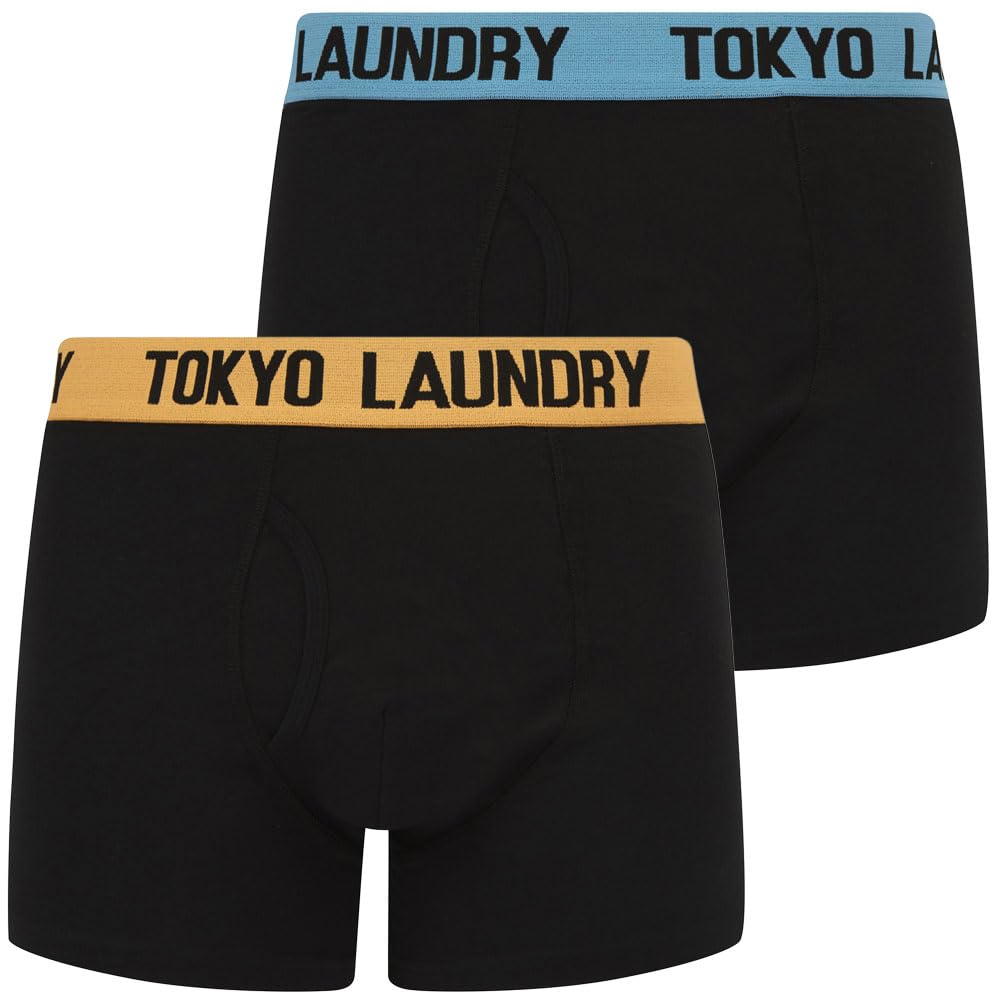Tokyo Laundry Men's 2 Pack Gift Box Stretch Cotton Boxer Shorts Set