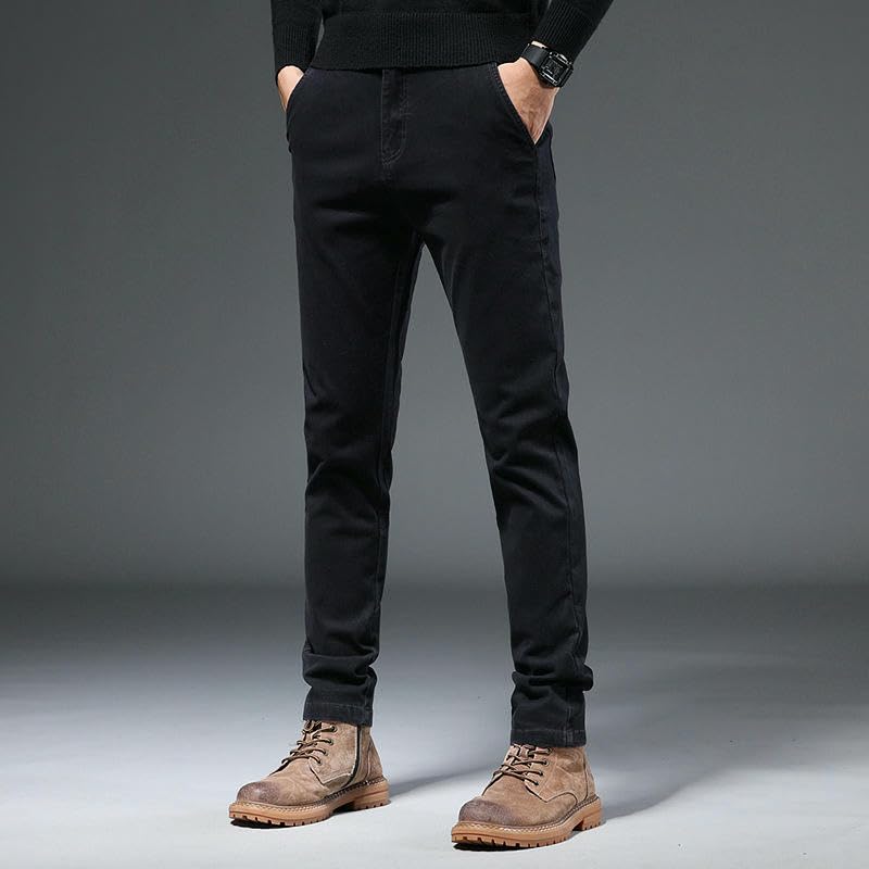 Men's Spring Autumn Korean Style Trendy Loose Straight Simple Versatile Elastic Workwear Casual Pants3