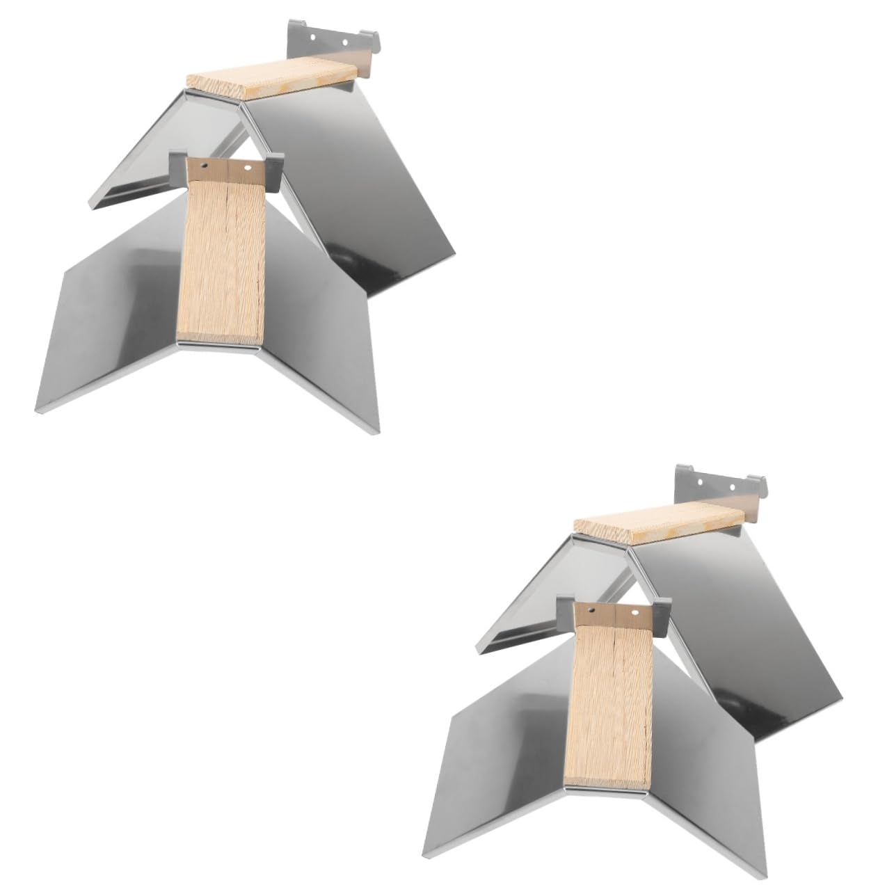 BESPORTBLE 4piezas Soporte De Percha para Pájaros De Inoxidable Percha De Descanso para Palomas y Aves Juguete para Aves para Periquitos y Gallinas
