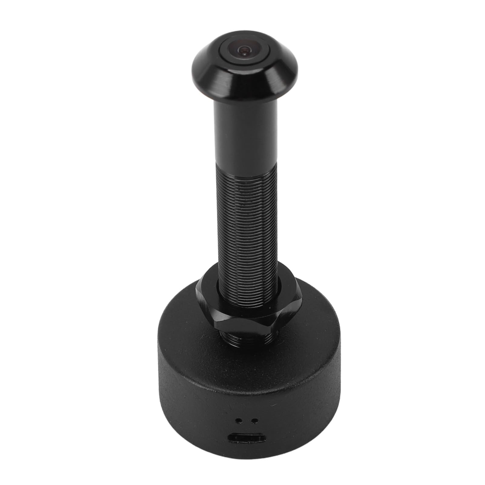 ANGGREK Judas Numerique Wifi, Camera D Oeilleton de Porte en Alliage D Aluminium for Surveillance Entree (BLACK)