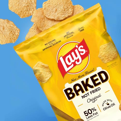 Baked Lay's Potato Chips, Original, 0.875 oz Bags, (60 Pack), 50% Less Fat, Gluten Free, No Artificial Flavors, No Colors from Sources - image 5