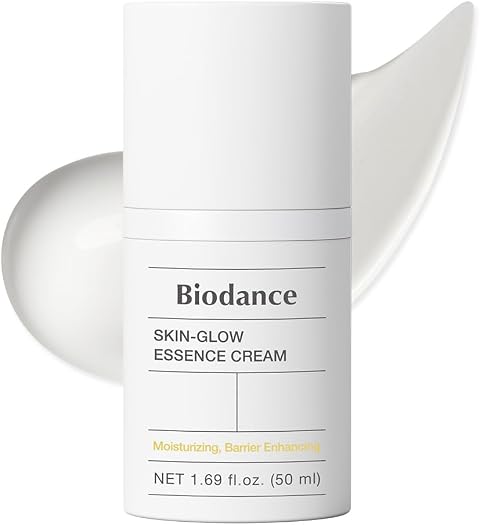 Biodance Skin-Glow Essence Cream, Crema Viso Idratante con Acido Ialuronico e Ceramidi, Effetto Glow e Anti-Età, Skincare Coreana K-Beauty, 50ml