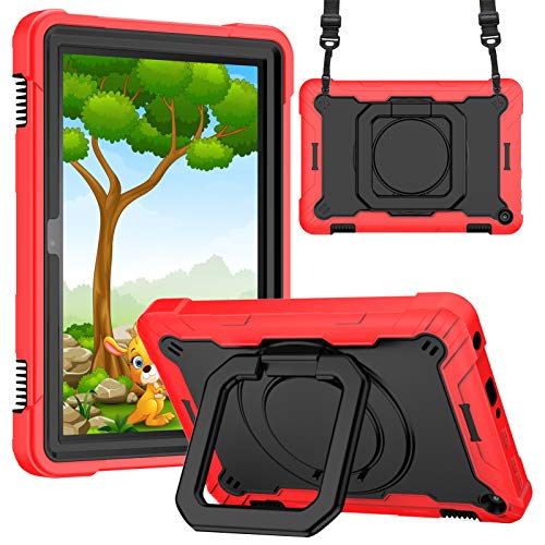 New Fire HD 8 2020 /Fire HD 8 Plus 2020 P[X New Fire HD8 10 V_[ VR nht qpyAPOLAz|J[{lCg n[hVF + \tgTPU 3w\ŁA360x