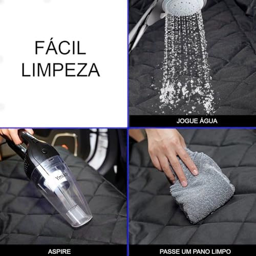 Capa Protetora Pet Impermeável para Assento Traseiro de Carro - Antiderrapante para Cachorro