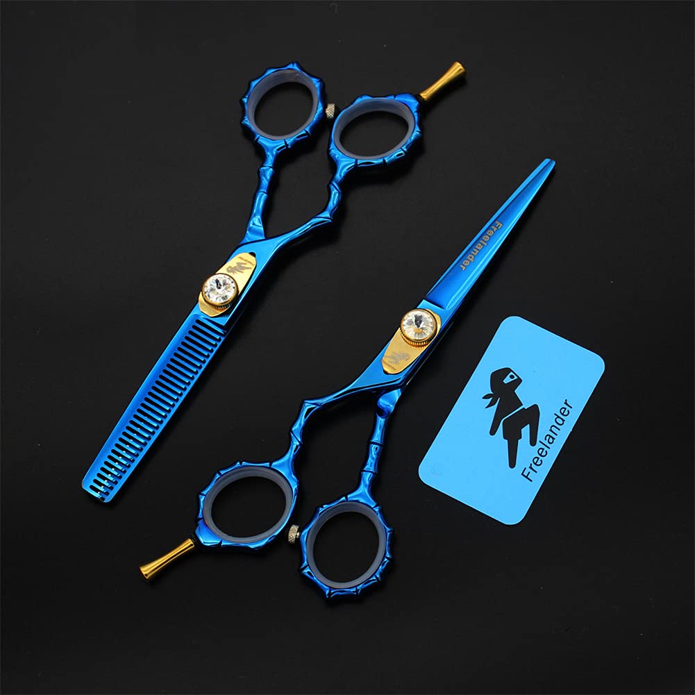 Ciseaux À Couper Les Cheveux De La Main Gauche De 5,5 Pouces, Ciseaux De Cheveux Professionnels Et Ciseaux À Ciseaux pour Cheveux, pour Coiffeur, Salon, Maison, Légère Et Nette,Noir