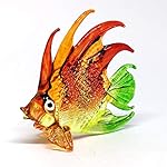 ZOOCRAFT Aquarium Thai Craft Collectible Mini Hand Blown Glass Fish Figurine Decor Red - Image 5