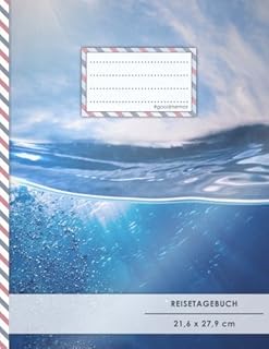 Reistetagebuch: DIN A4, „Unterwasser“, 70+ Seiten, Softcover, Register, Kontaktliste • Original #GoodMemos Travel Diary • ...