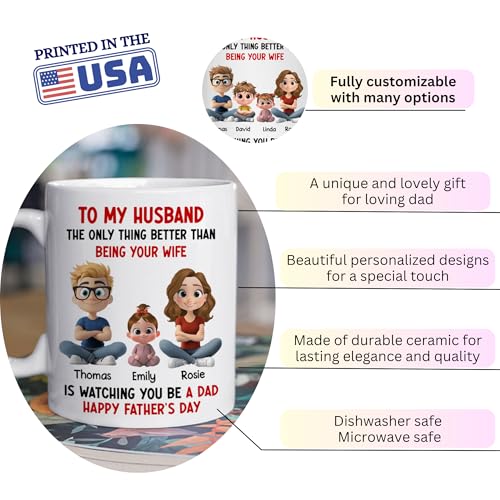 Taza personalizada para papá Wrappiness 11 oz miniatura 3