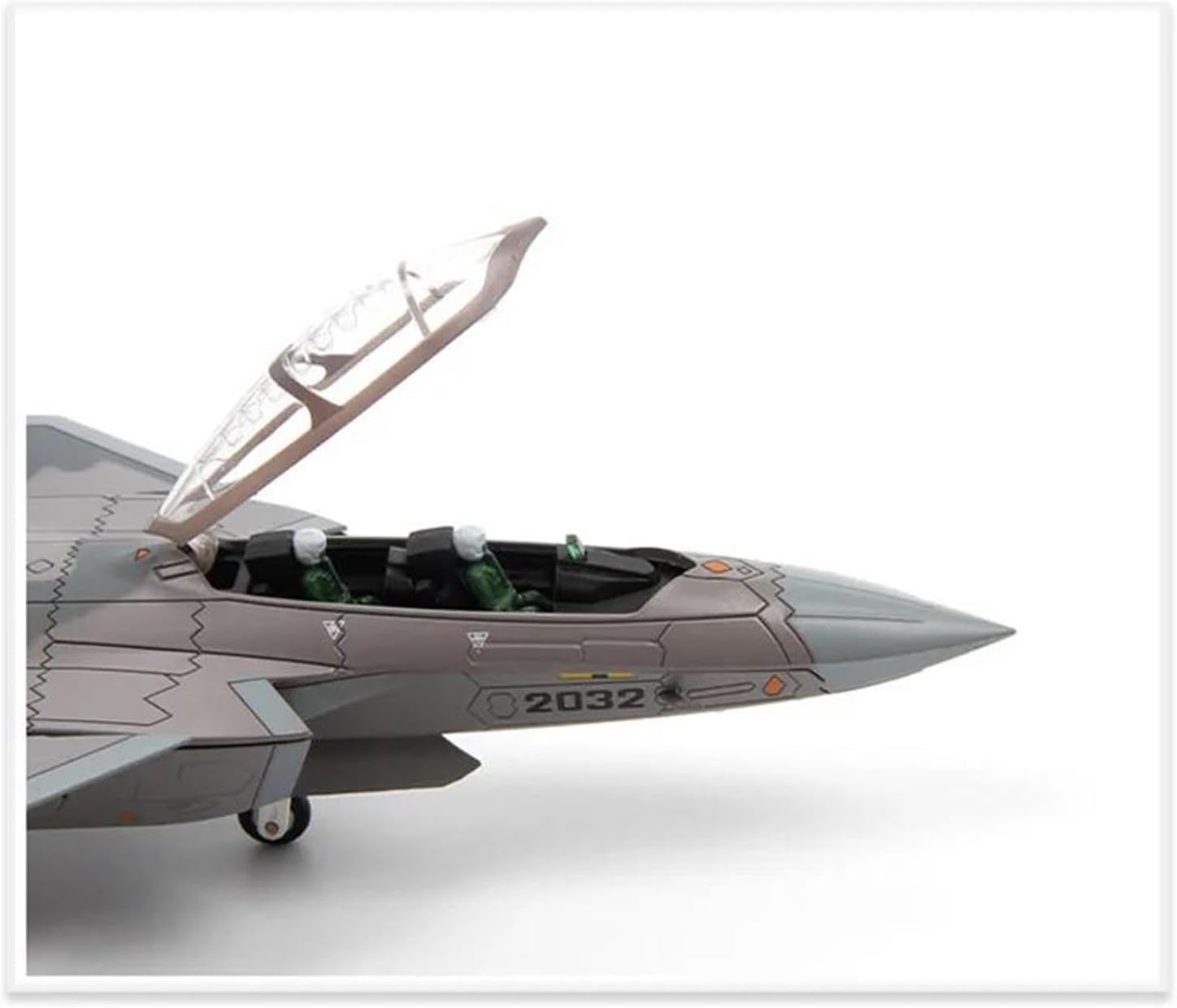 1:72 for J-20S Twin-Seat Stealth Fighter 6th Gen Aircraft Model Fighter Jet Metal Ornament Scale Metal Airplane