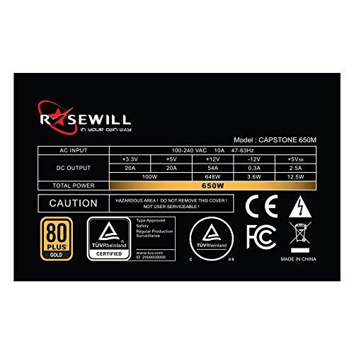 Build My PC, PC Builder, Rosewill CAPSTONE-650-M