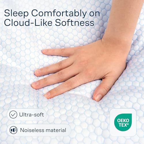 Niagara Cooling Full Mattress Topper - Pillow Top Mattress Cover Quilted Fitted Cooling Topper for Back Pain Deep Pocket Fits 20 Inches (54x75 Inches) - Image 4