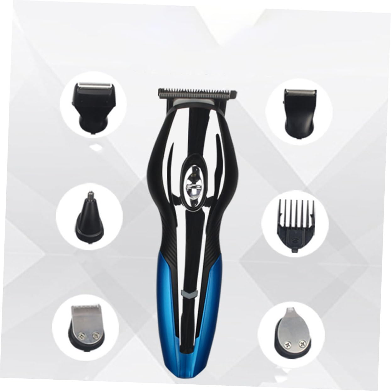 Kit de Afeitadora Multifunción USB Negro con Batería y Cuchillas